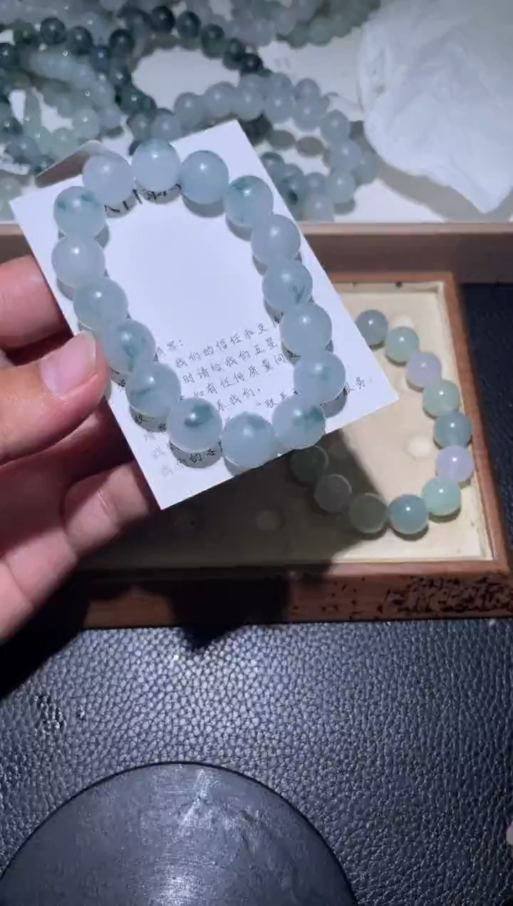 未镶嵌定制翡翠珠串