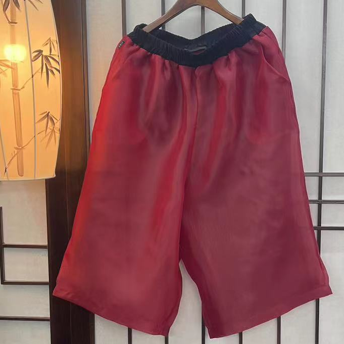 彩蝶106时尚休闲宽松女士彩色休闲裤