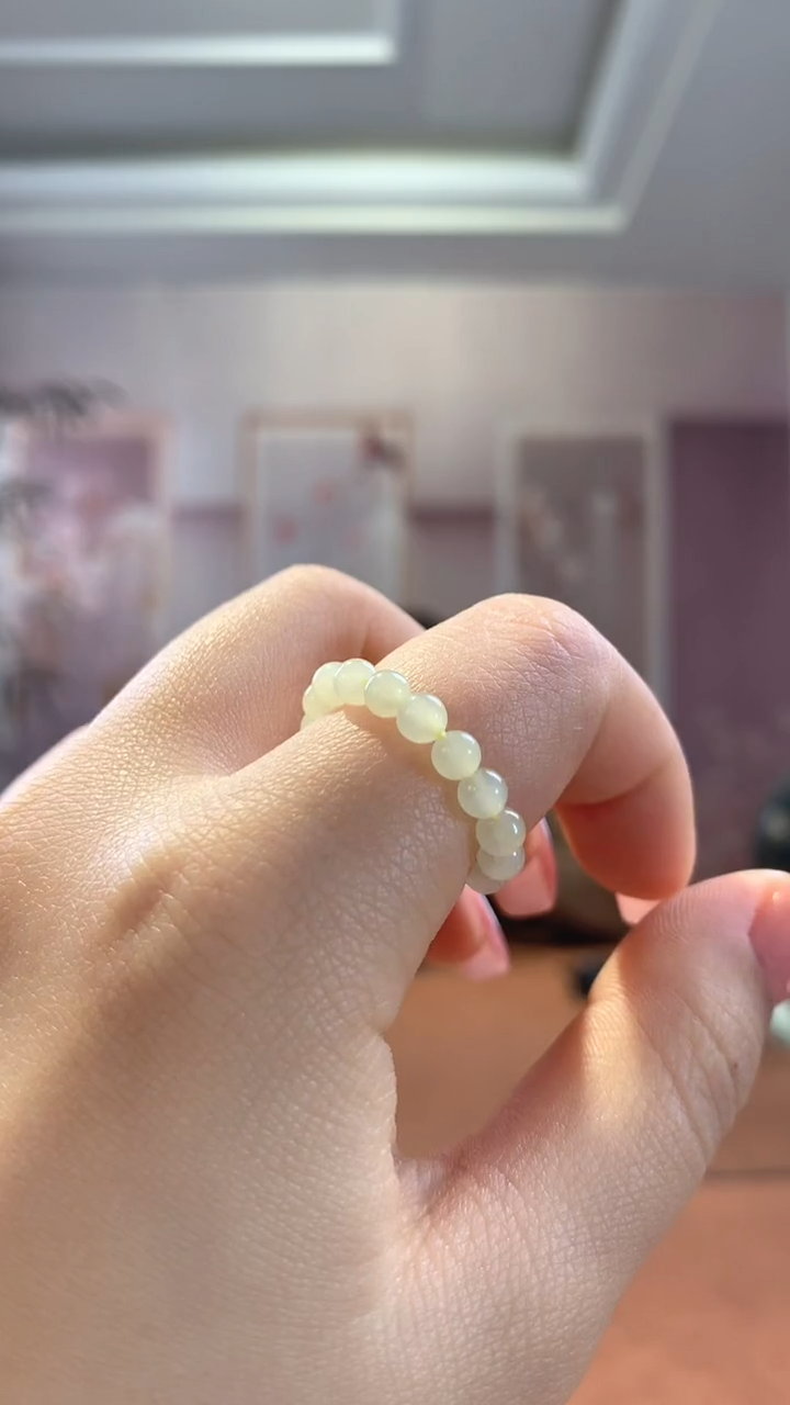 【闪购商品】和田玉戒指未镶嵌黄口小戒圈