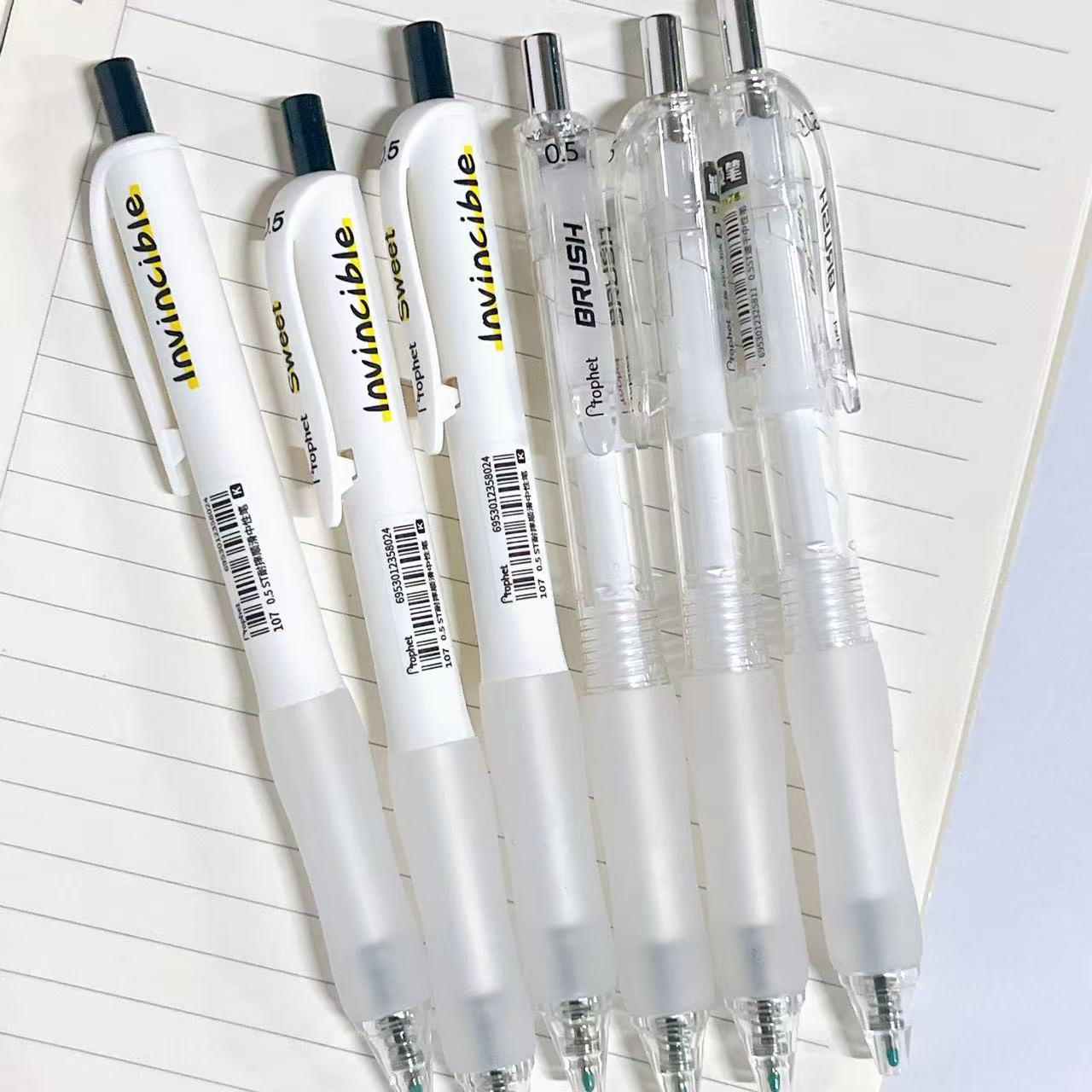 【黑墨-6支】A01鸭先知Sweet +减负笔,掉封蜡不售后