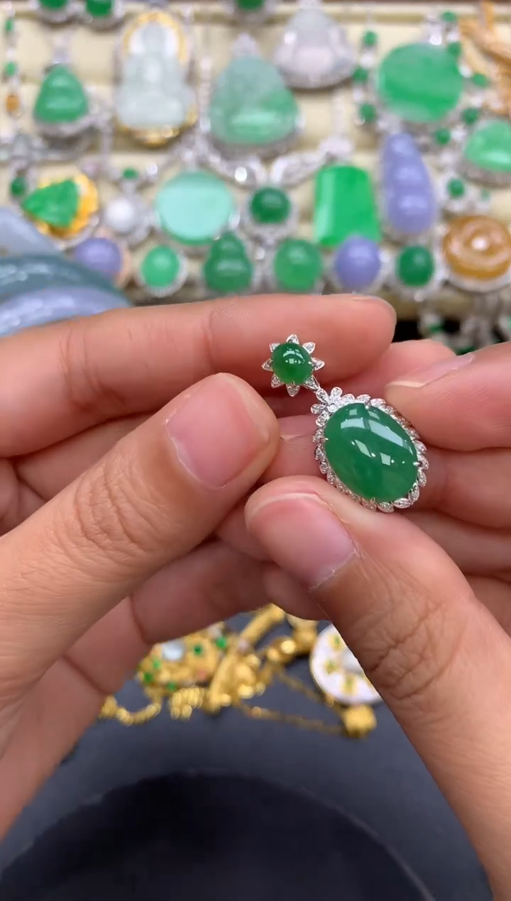 【闪购商品】翡翠颈饰18K金镶嵌78-中国好珍宝