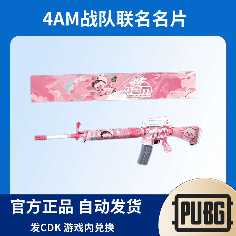 PUBG绝地求生皮肤4am战队武器名片激活码CDK兑换码