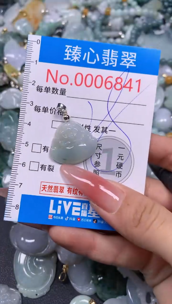 【闪购商品】翡翠颈饰未镶嵌含绳0006841