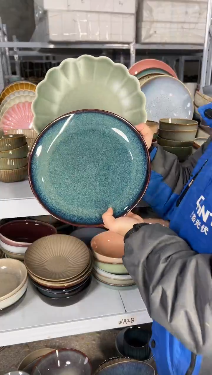 陶瓷外贸尾货瑕疵满20包邮X2 大盘10.5英寸