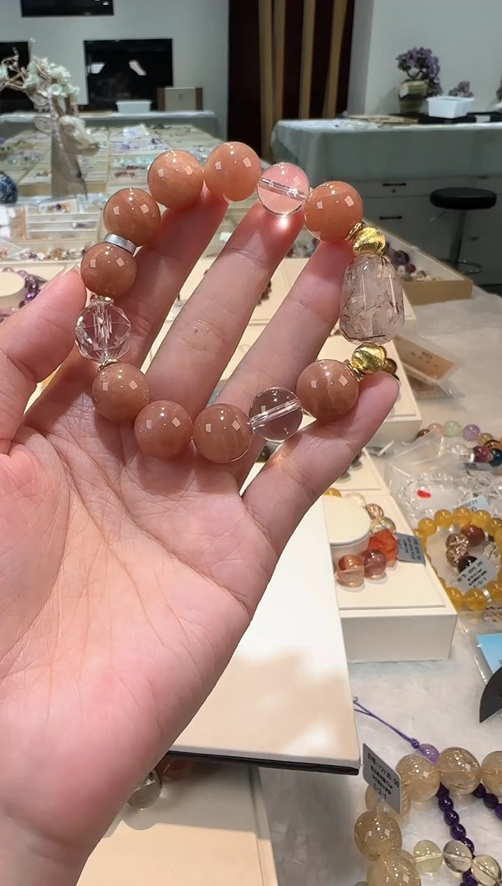 未镶嵌手串日光石手串