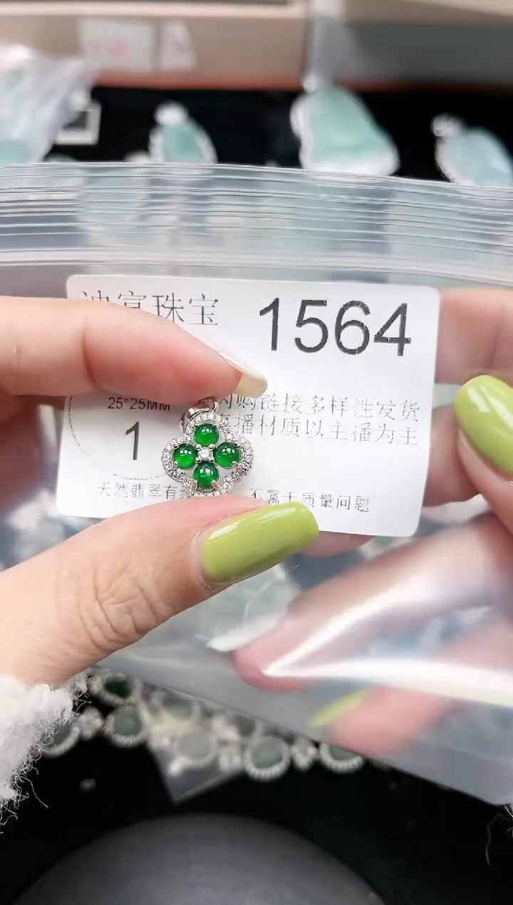 【闪购商品】翡翠颈饰未镶嵌1564赠皮绳