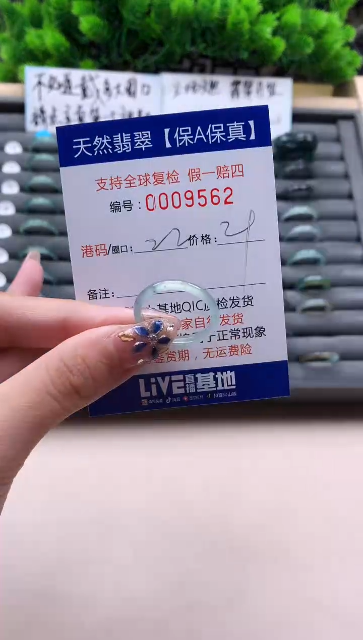 未镶嵌戒指翡翠天然  9562