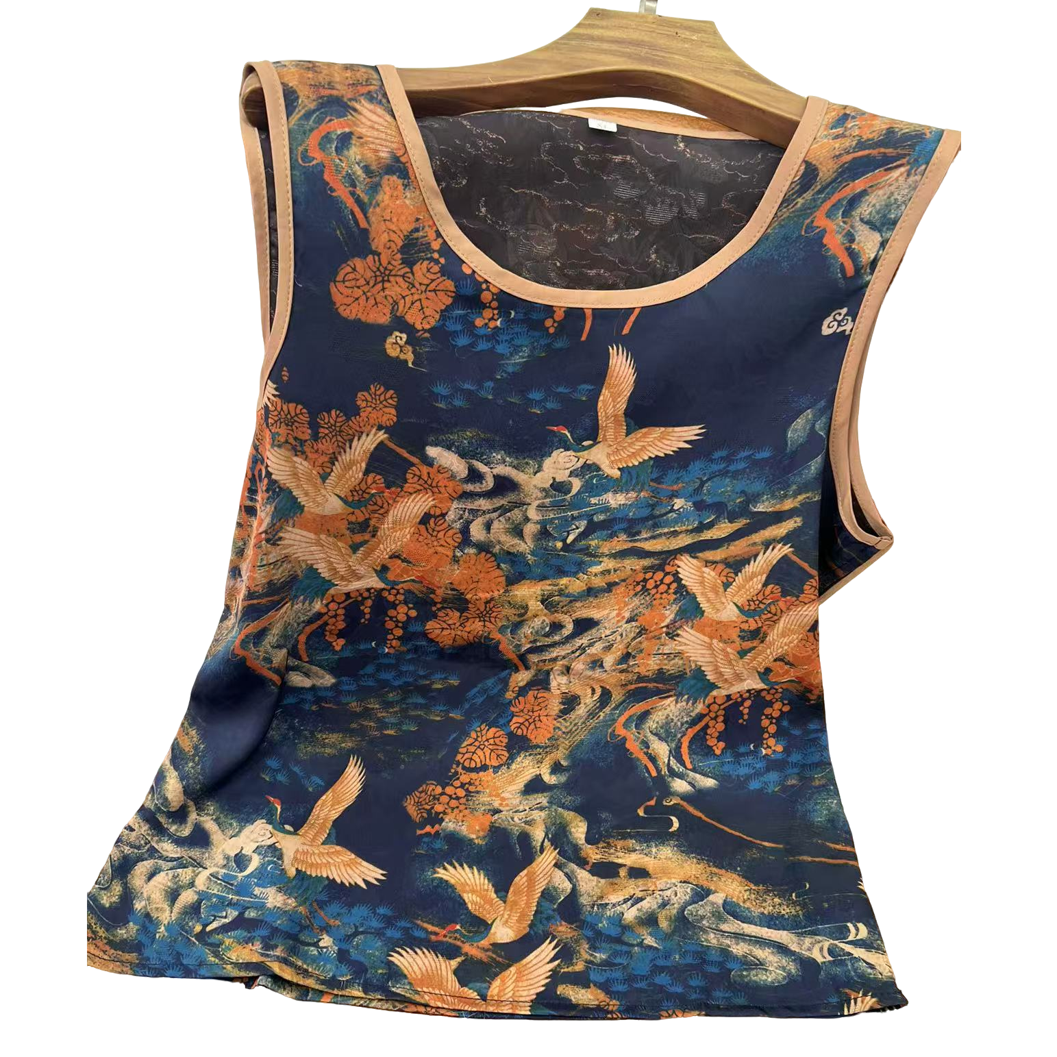 607【祥云】中国风背心新中式无袖宽松圆领上衣