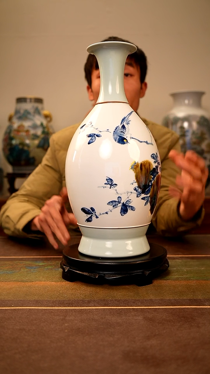 【闪购商品】摆件瓷造确保手工手绘作品