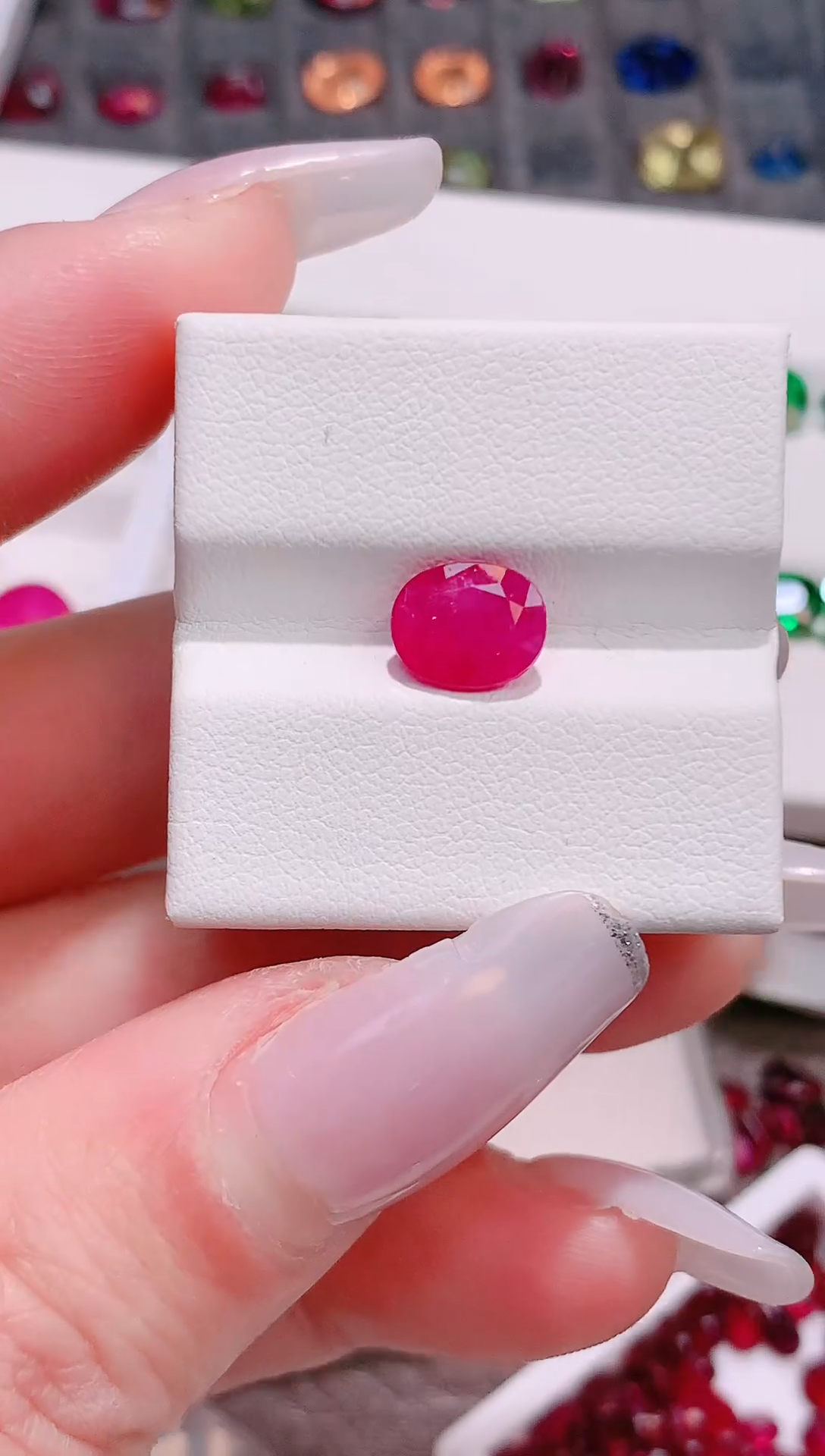 裸石红宝石天然缅甸无烧2.08ct