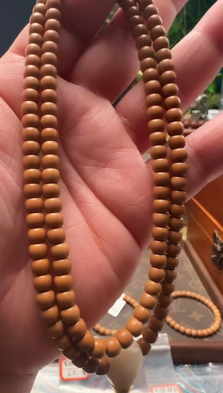手串橄榄核老挝核尖脖挂长串5.5mm