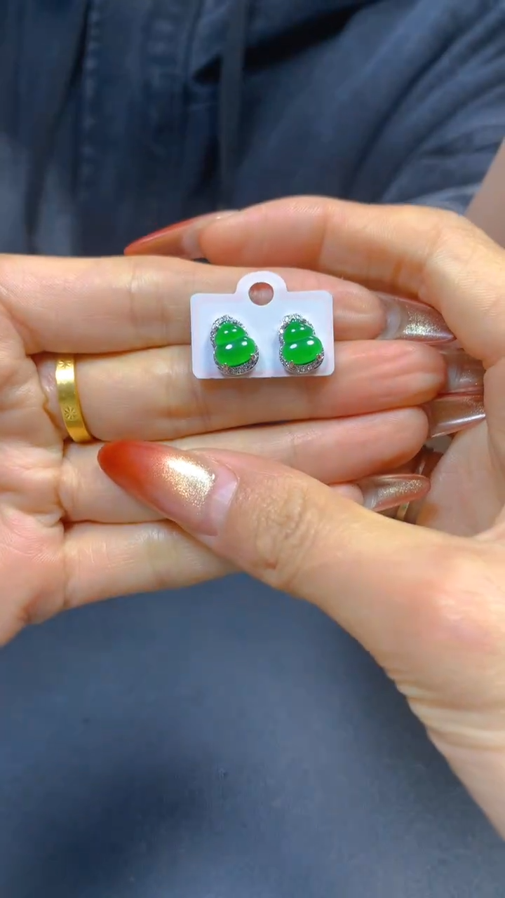 【闪购商品】翡翠耳饰未镶嵌0095512794多样性发一