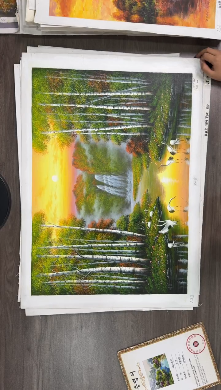 油画【127号】约50*70cm丨朝鲜原创纯手绘孤品油画丨顺丰包邮 