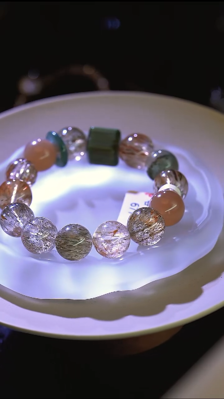 水晶手串未镶嵌安*呀无银饰手串谷物集