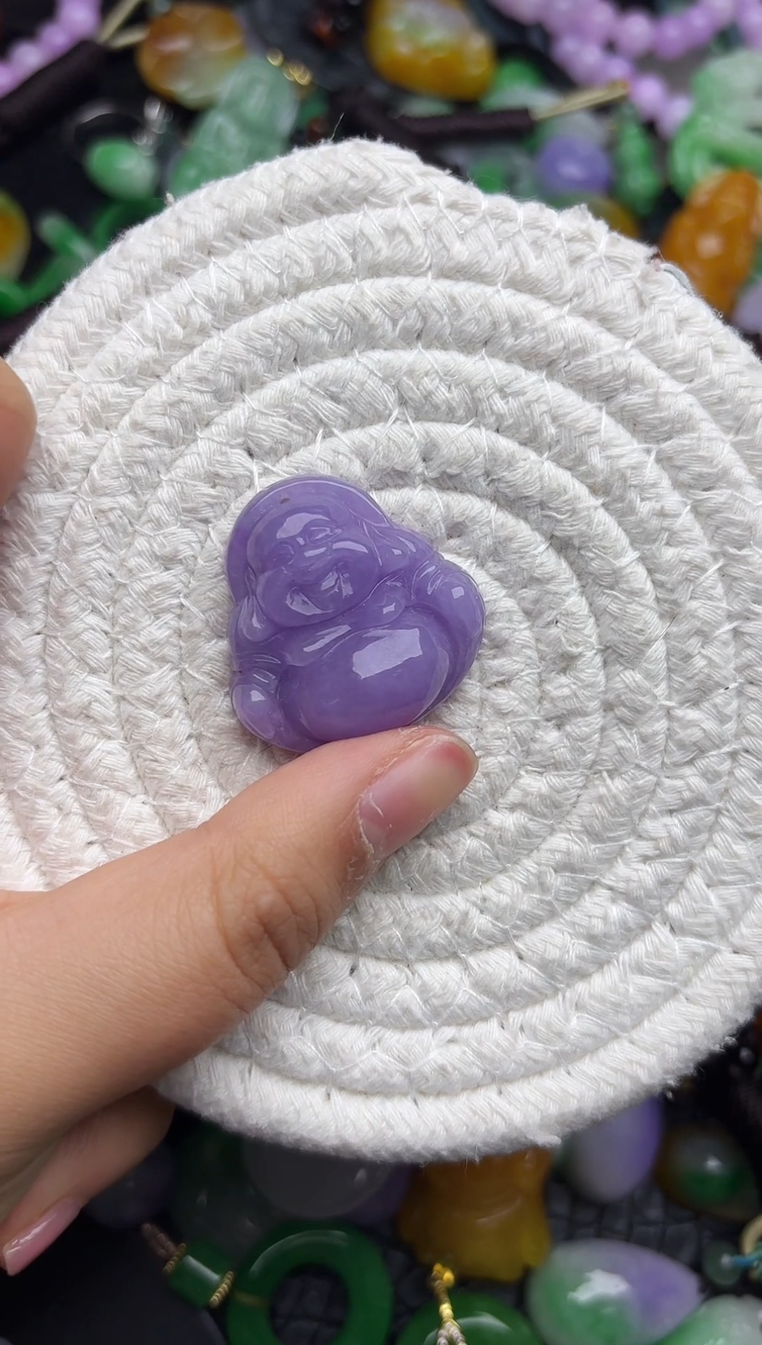 颈饰未镶嵌翡翠缅甸翡翠吊坠