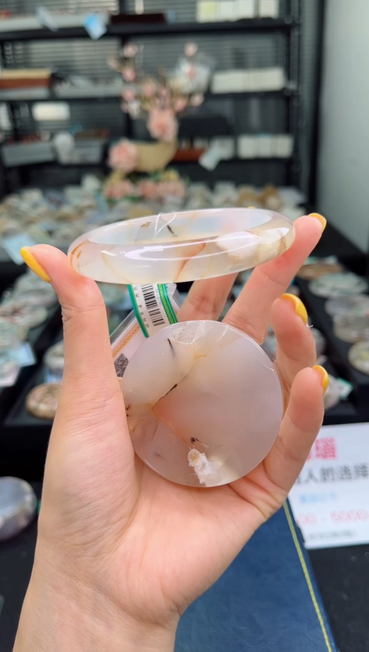【闪购商品】石英质玉未镶嵌手镯62圈口（赠品镯心）3572539