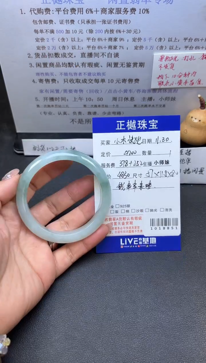 未镶嵌手镯翡翠小**跑ZYZB-1018851