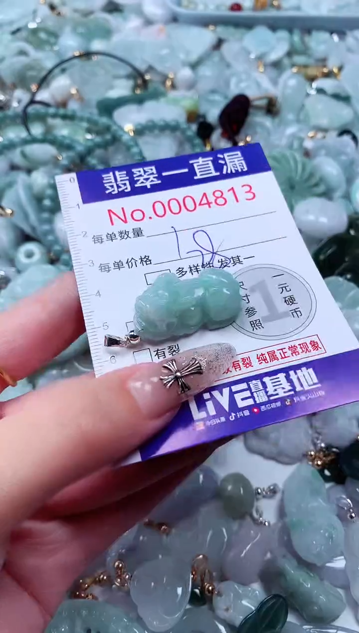 翡翠未镶嵌吊坠(不含链)4813