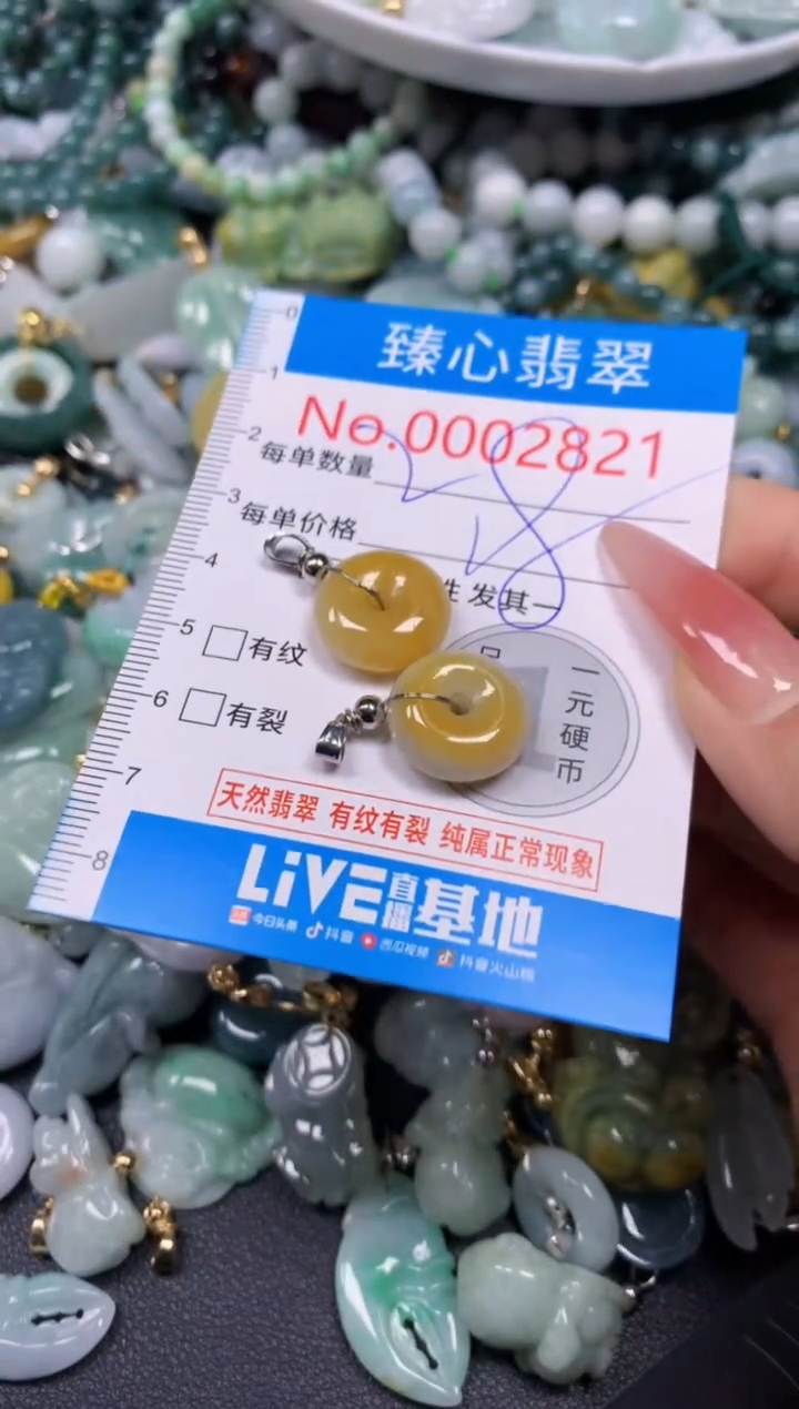 【闪购商品】翡翠颈饰未镶嵌含绳0002821