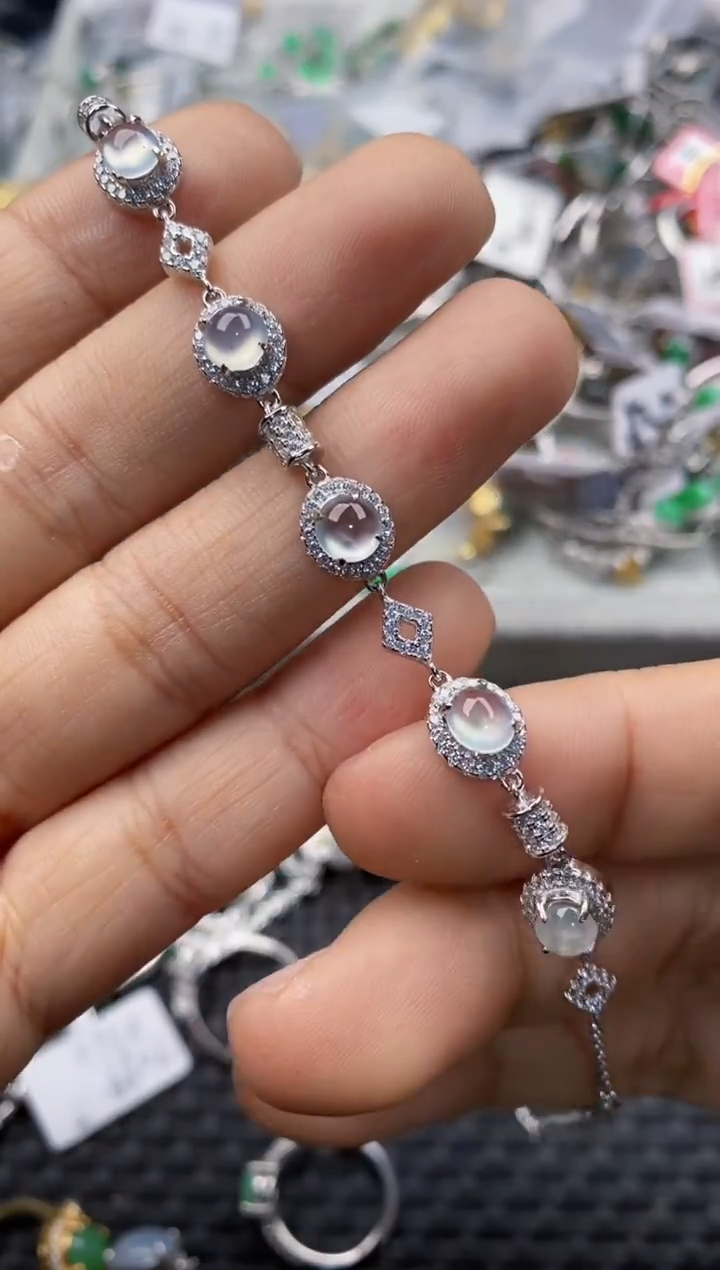 银S925镶嵌戒指翡翠555     7