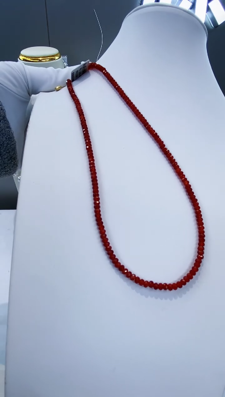 未镶嵌项链玛瑙/玉髓Y红玛瑙项链3-4