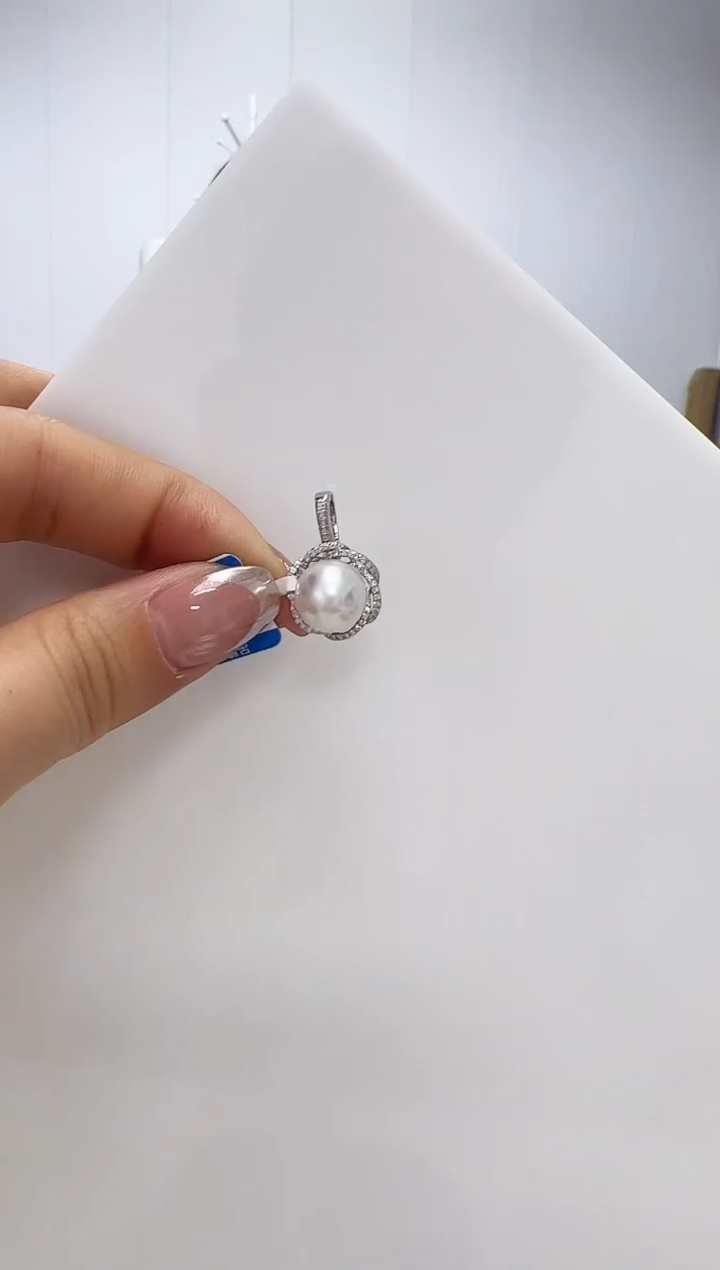 【闪购商品】海水珍珠DA银S925镶嵌吊坠 9 V3189