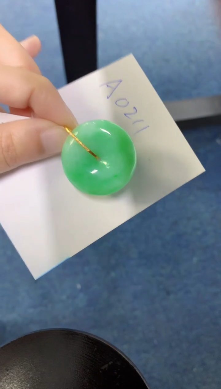 【闪购商品】翡翠颈饰18K金镶嵌000000000