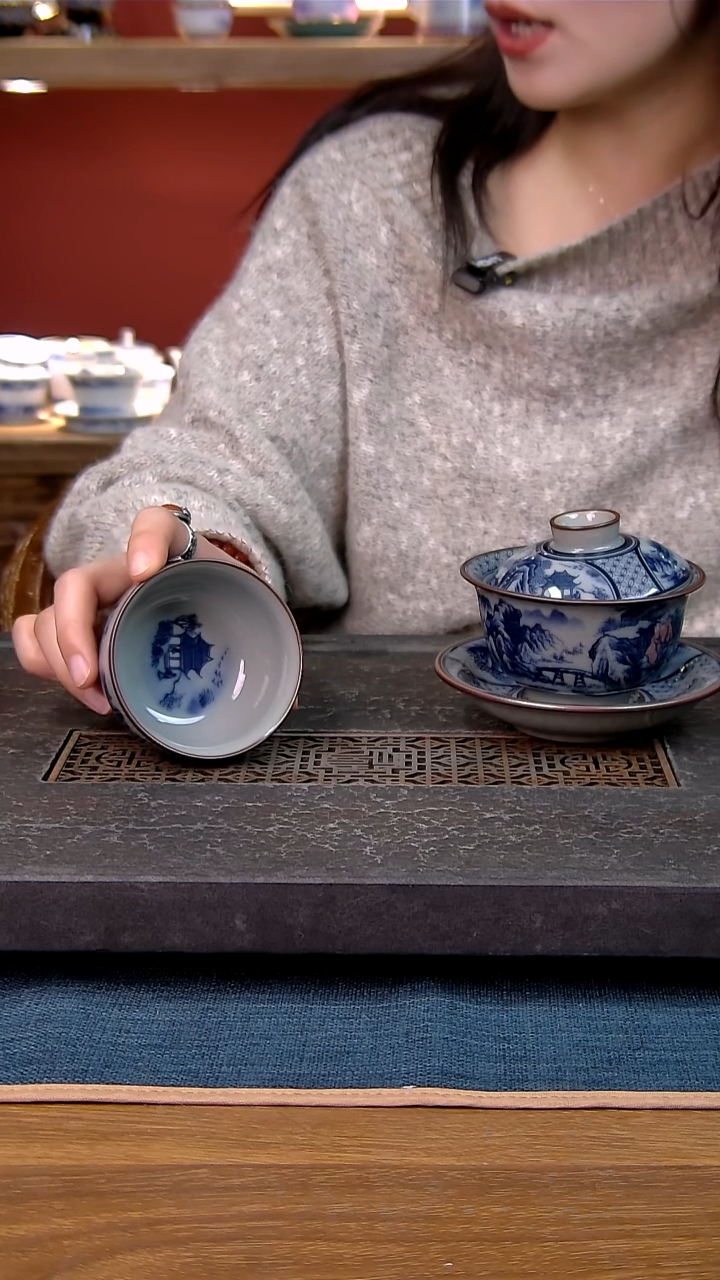 简装家用款2件套 老陶泥开片纹陶瓷茶具