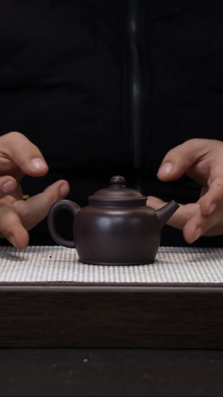 【闪购商品】紫砂茶壶巨轮 青灰160cc