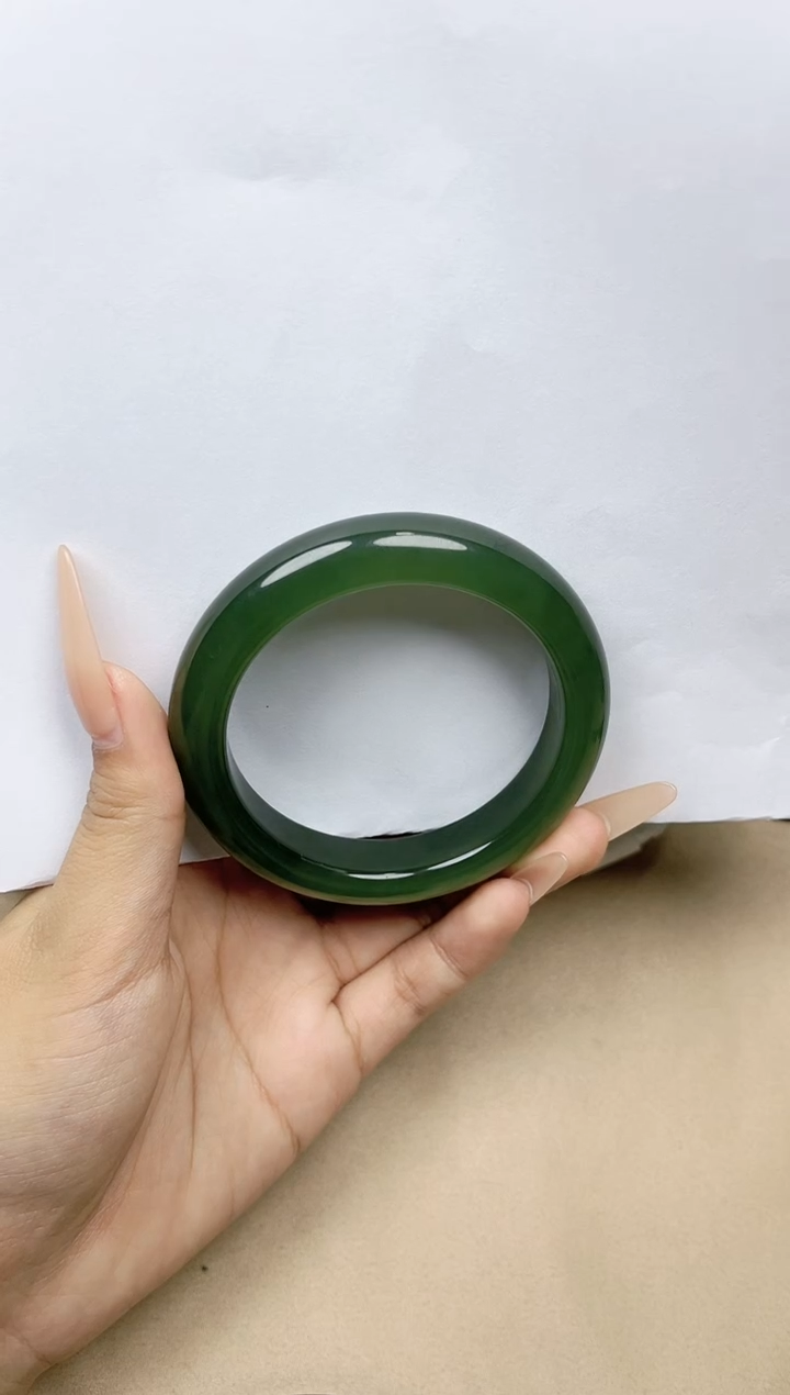 【闪购商品】和田玉手镯未镶嵌54圈口YY