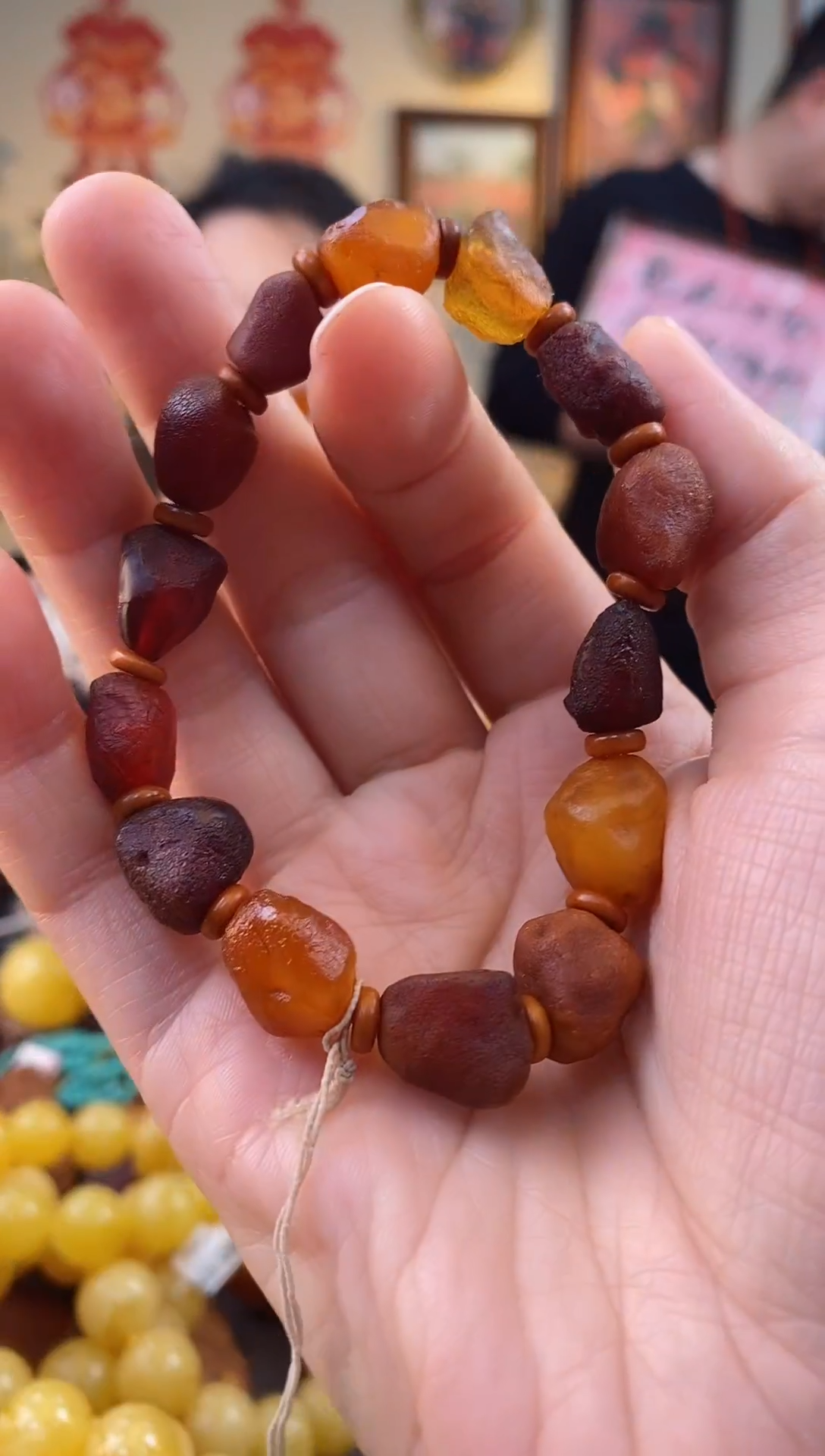 【闪购商品】琥珀手串未镶嵌手串