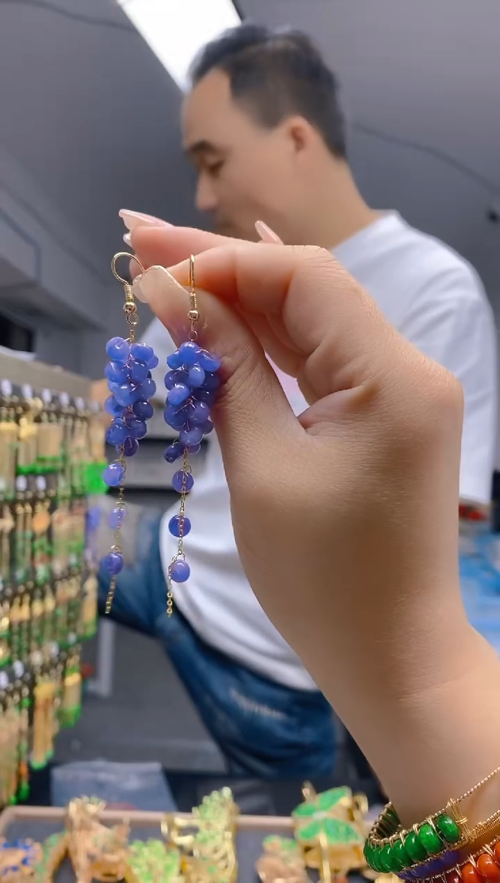 【闪购商品】翡翠耳饰合金286翡翠耳钩