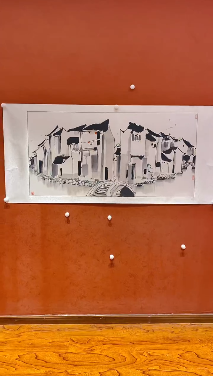 【闪购商品】版画吴冠中《》复刻版画