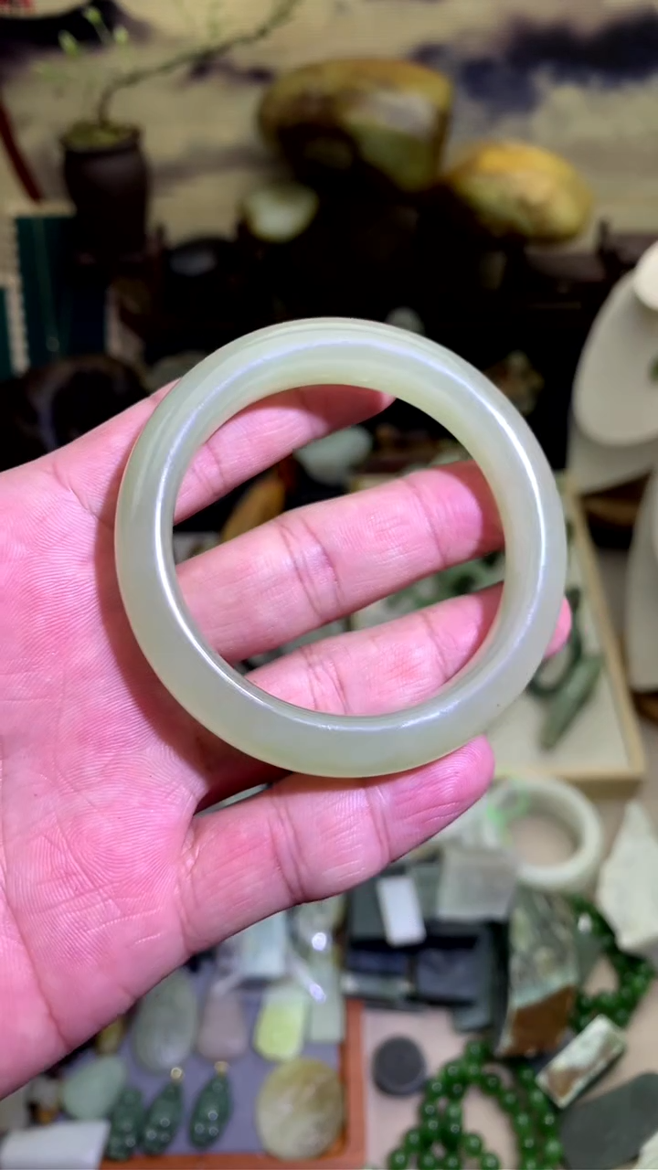 【闪购商品】和田玉颈饰未镶嵌青海料54圈53加