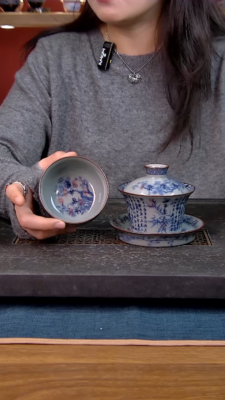 简装家用款2件套 老陶泥开片纹陶瓷茶具