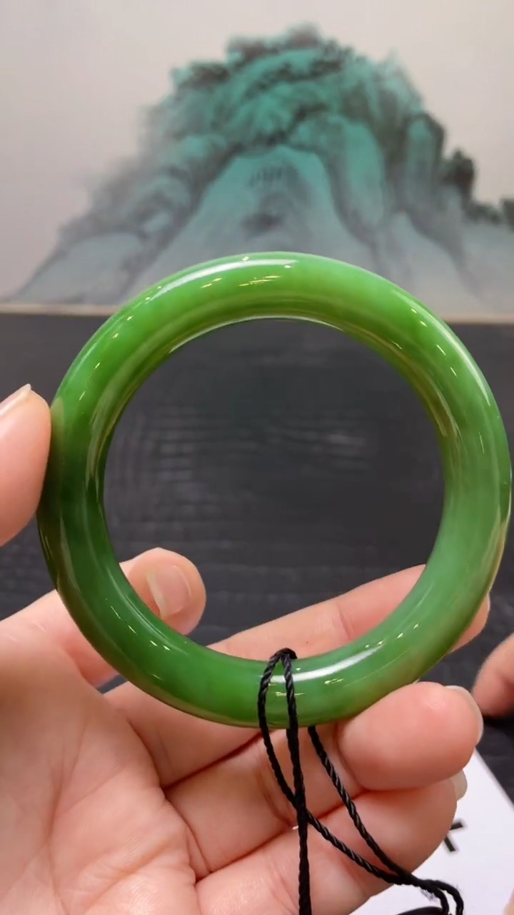 未镶嵌手镯和田玉（碧玉）y***夜57+