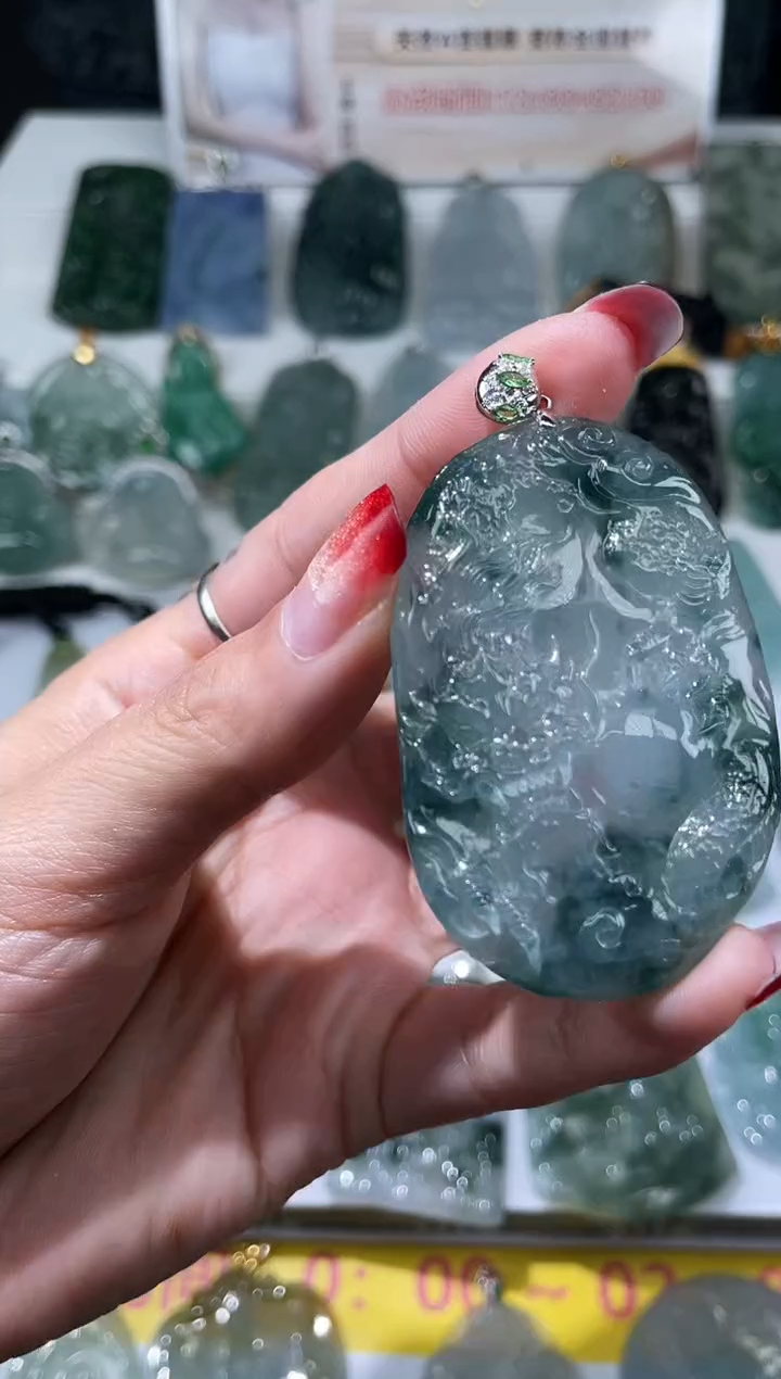 【闪购商品】定制翡翠18K金镶嵌不退不换CMH1件-A