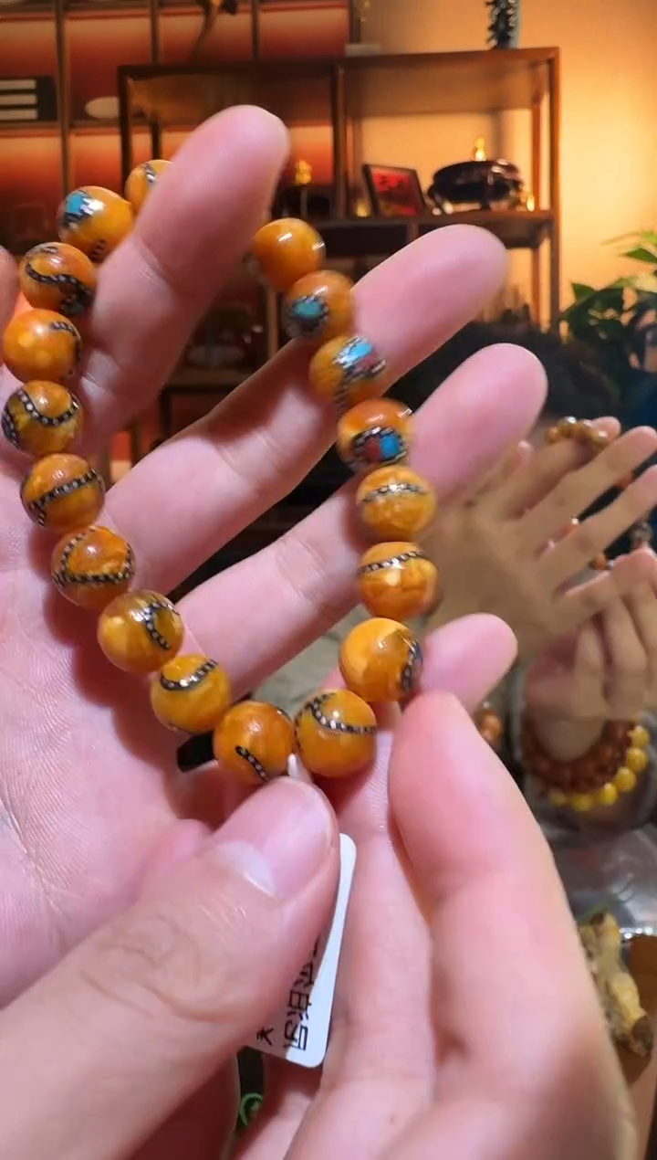 蜜蜡颈饰未镶嵌5673天然蜜蜡珠宝奇石