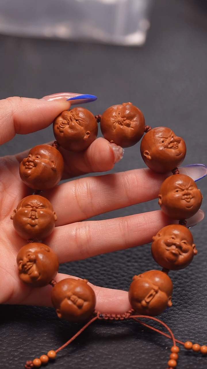 手串橄榄核2.1/铁核小钻面人生百态