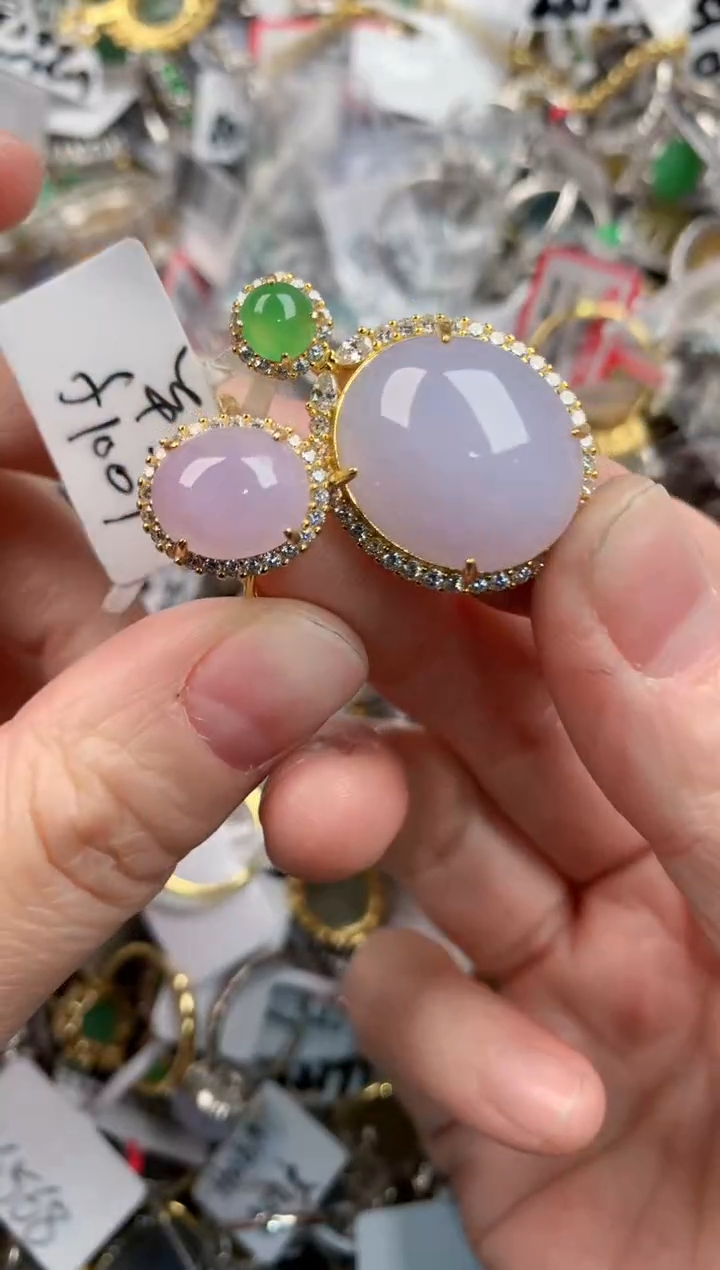 银S925镶嵌戒指翡翠999                   4