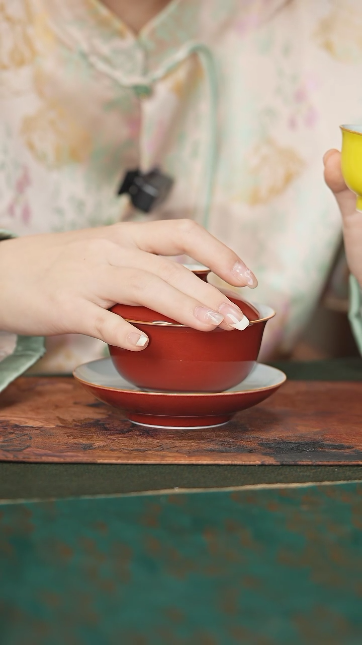 【闪购商品】摆件耕道堂西施三才盖碗