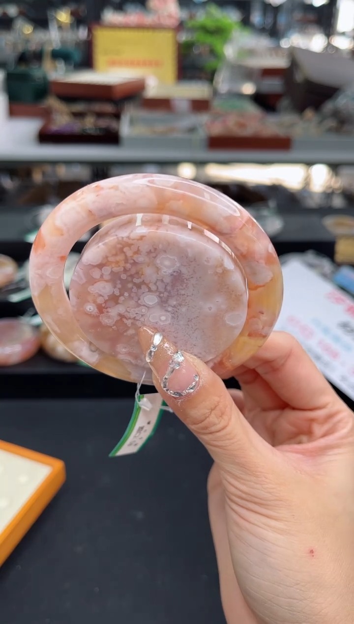 【闪购商品】石英质玉手镯未镶嵌58圈口（赠品镯心）6507822