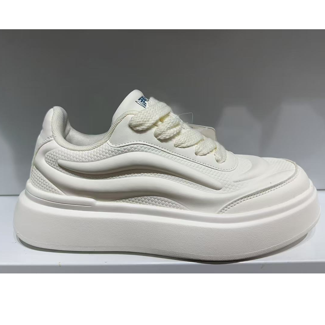 【专属福袋40-44尺码备注】6808米白休闲时尚板鞋