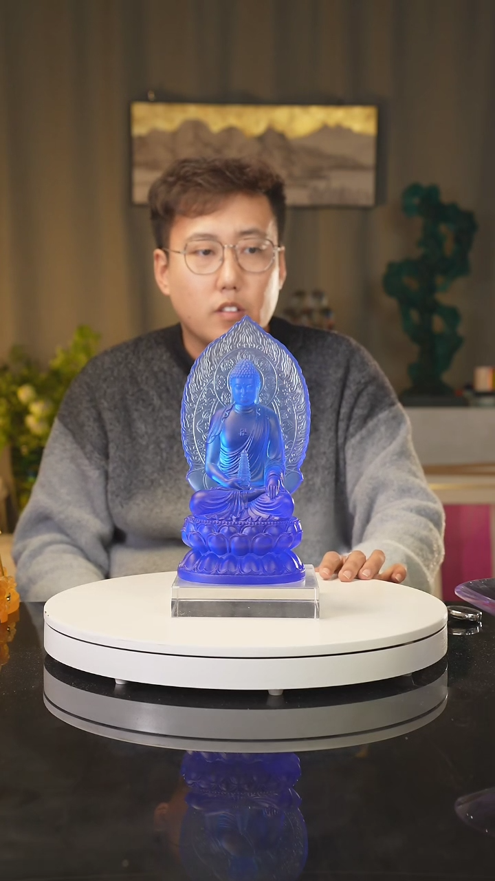 【闪购商品】雅致水晶陶瓷瓷片艺术摆件礼品