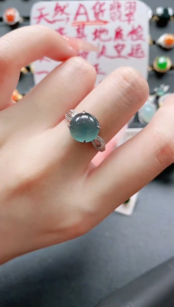 【闪购商品】翡翠戒指银S925镶嵌11111111