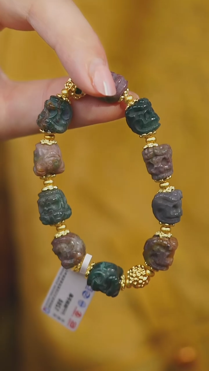 玛瑙/玉髓手串未镶嵌多样性发其一