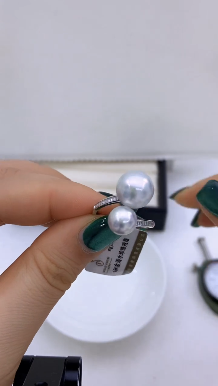 【闪购商品】海水珍珠戒指18K金镶嵌198