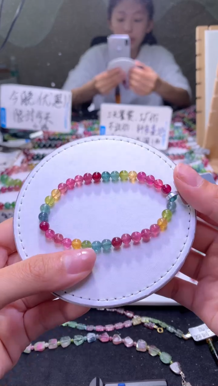 未镶嵌手串碧玺A85【天然碧玺】