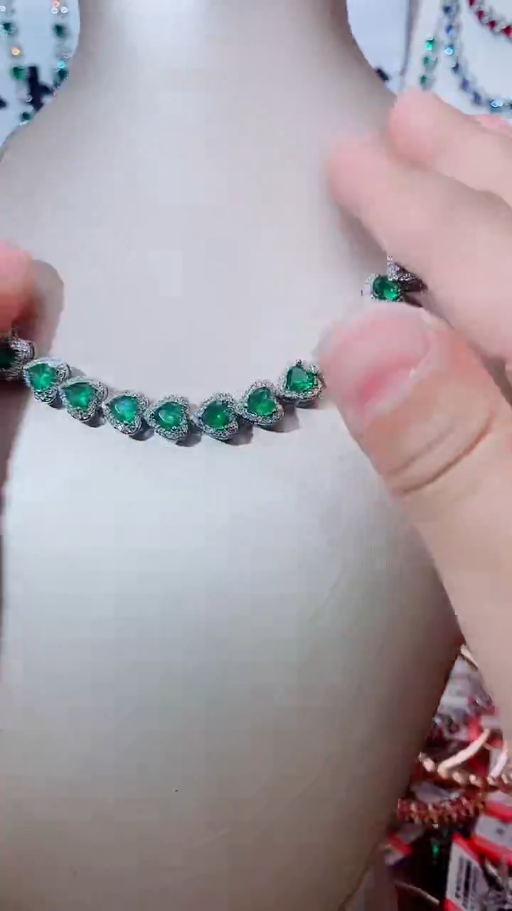 颈饰未镶嵌祖母绿祖母绿套链