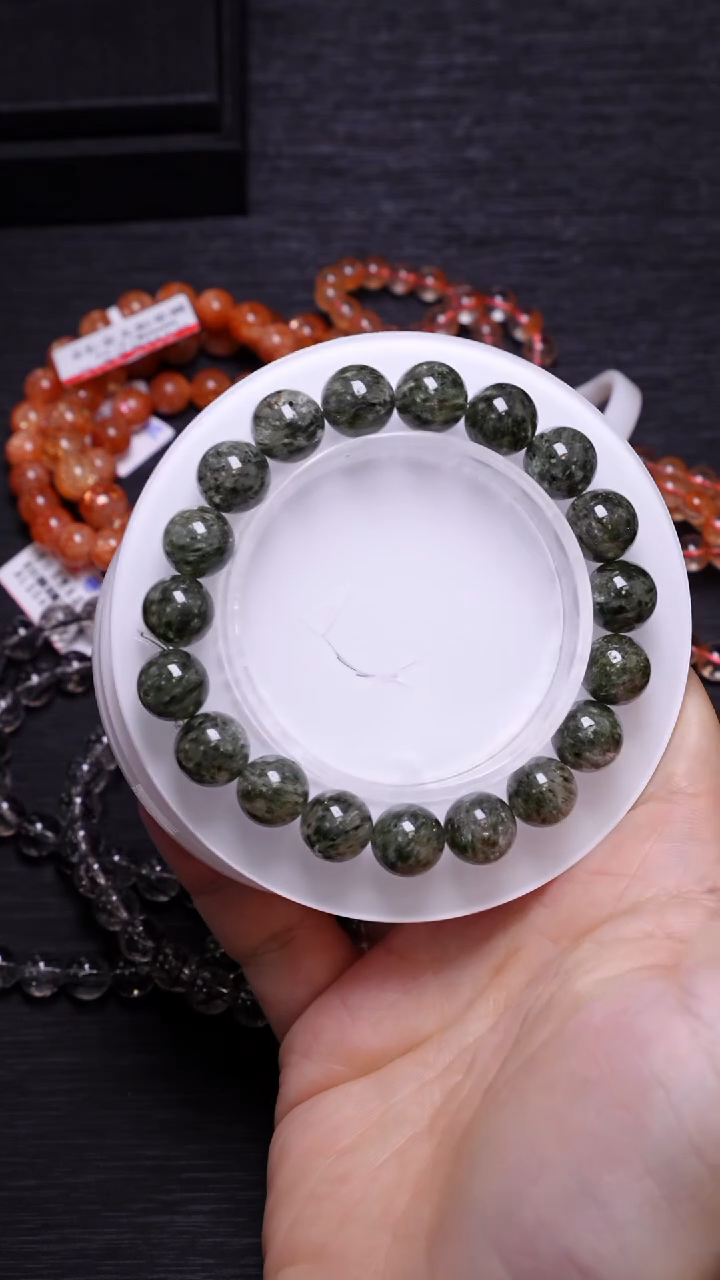 【闪购商品】水晶单圈未镶嵌Q010绿幽灵单圈10mm